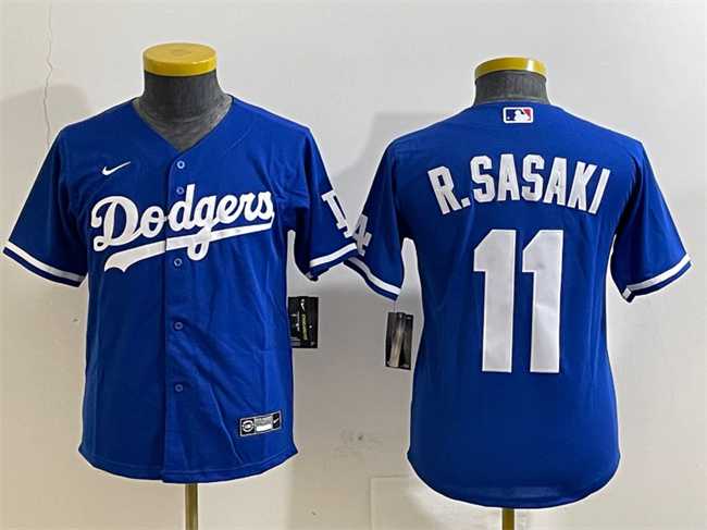 Youth Los Angeles Dodgers #11 Roki Sasaki Royal Cool Base Stitched Jersey,We sell and wholesale Youth Los Angeles Dodgers #11 Roki Sasaki Royal Cool Base Stitched Jersey on line form chian!